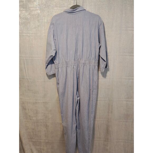 Rare Vintage 80s Dreams XL Chambray Blue Coveralls Jumpsuit Workwear Pockets - Picture 5 of 5